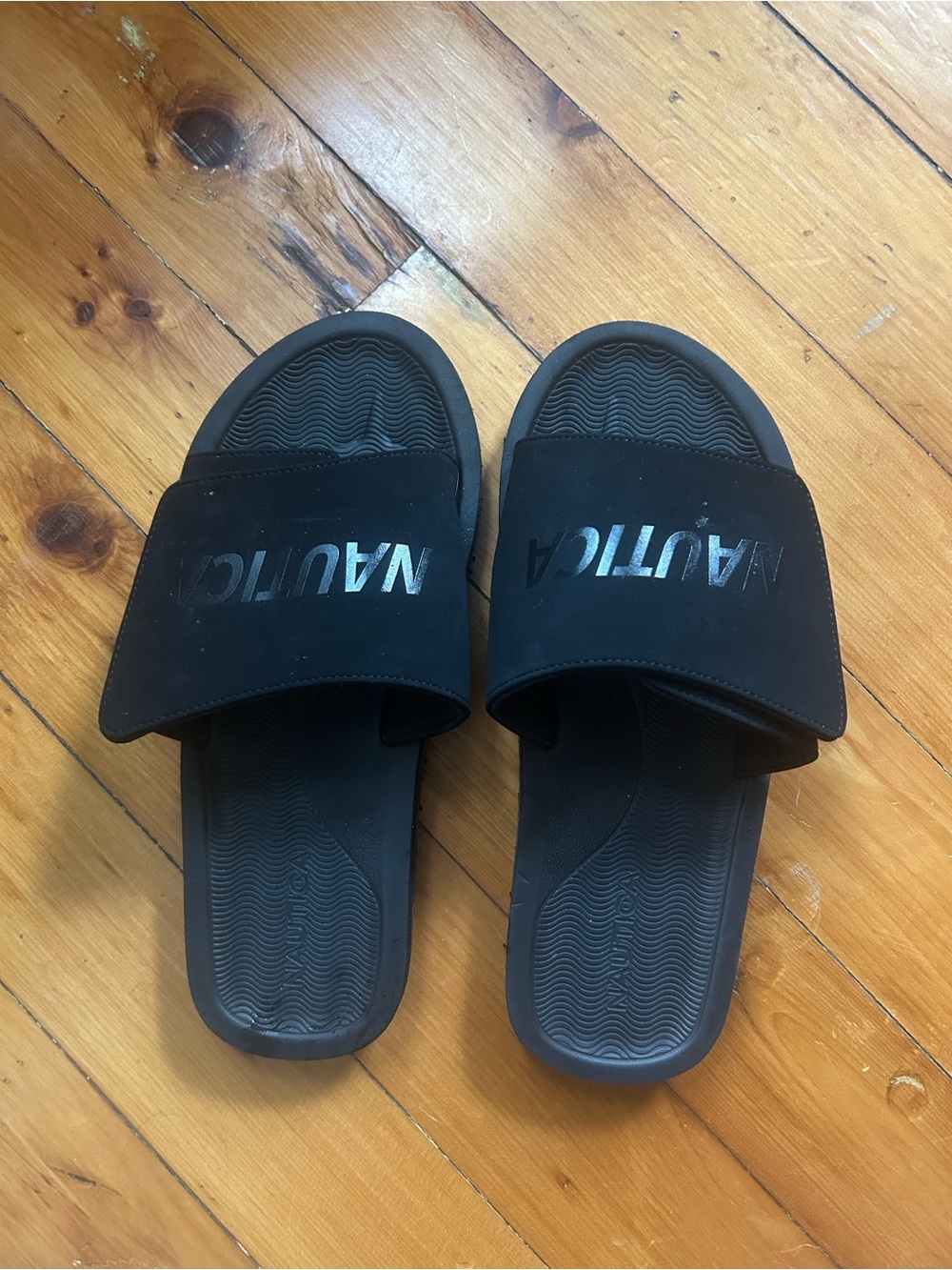 ☀️3/$25 Nautica Logo Slide Sandal 11 men’s black